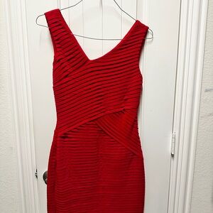 Calvin Klein Red Sleeveless Dress